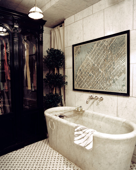 Bath+Tub+Basket+weave+tile+paired+oval+tub+_N6ActTfc6bl